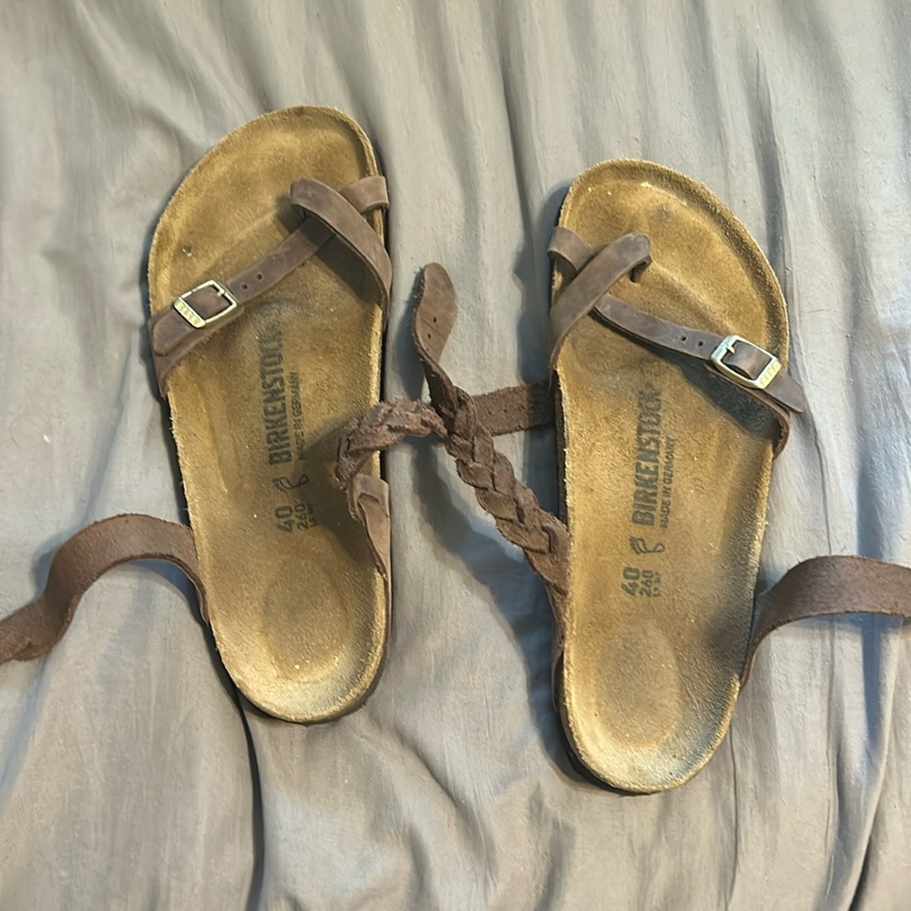 Yara Braided Brown Leather Sandals. EU 40 US 9.5